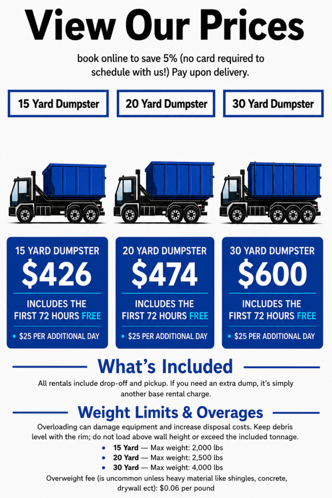 dumpster fee